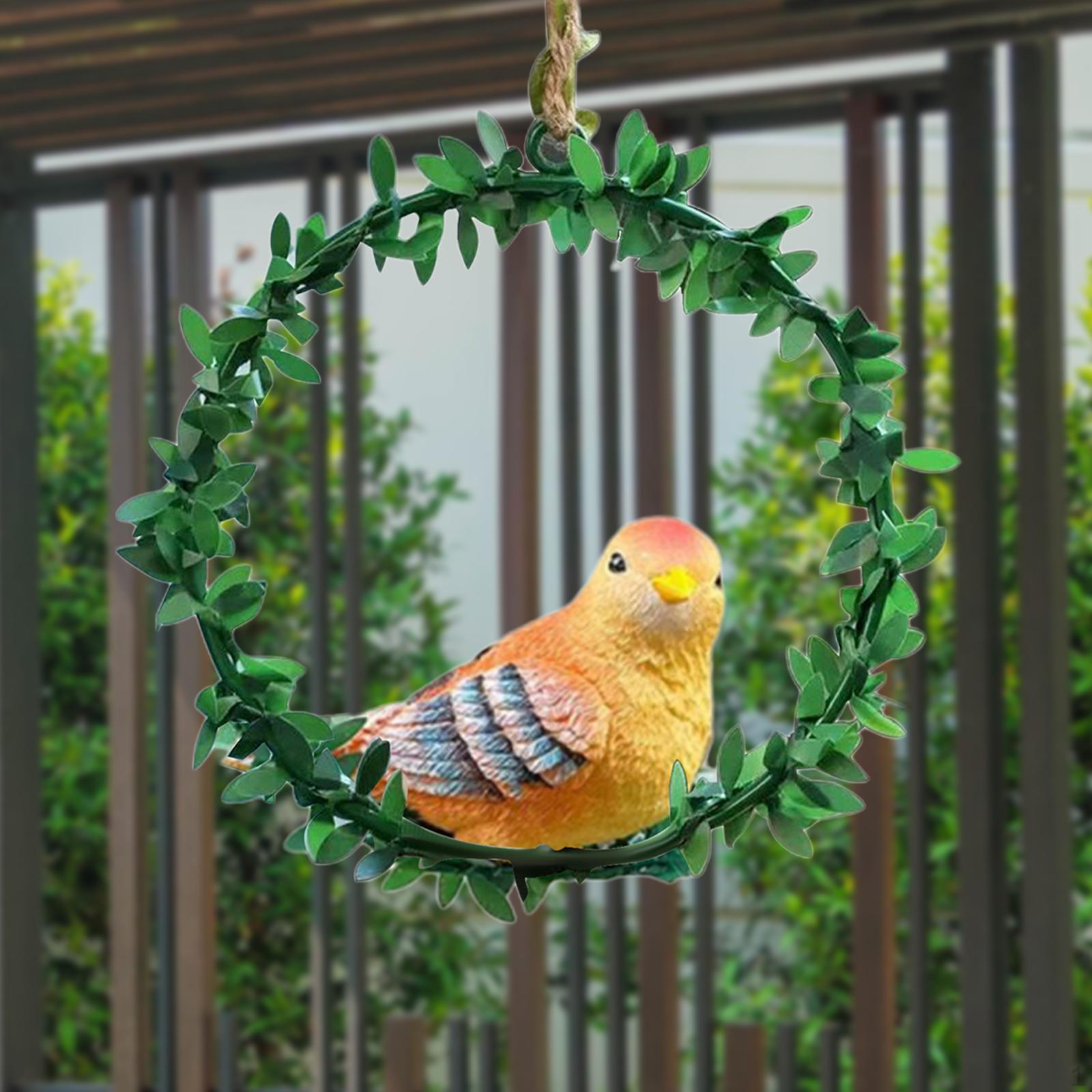 

Искусственный венок с животным орнаментом, милое украшение для дома, настенный декор для фермерского дома bird