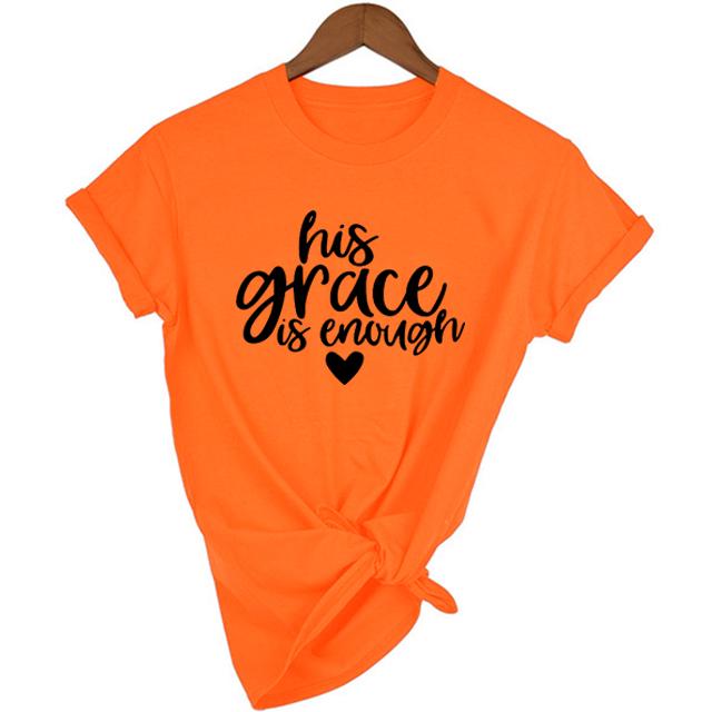 His Grace Is Enough T Shirt Jesus Tee Clothing His Grace Is Sufficient Graphic Tops