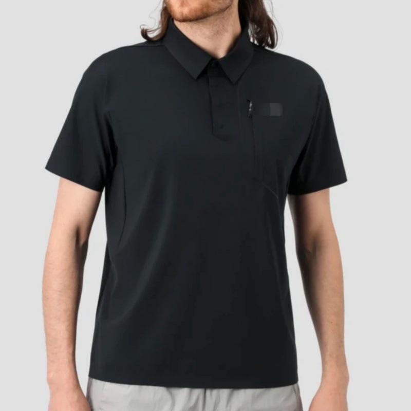 Summer Quick-Dry Polo: Ice Silk Casual, Short Sleeve Lapel Shirt for Outdoor & Golf