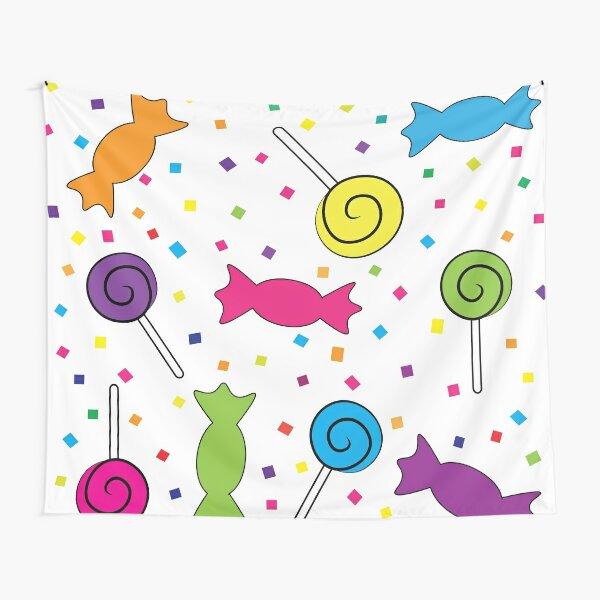 Lollipop Tapestry Colorful Candy Decorative Room Wall Tapestry Kawaii Cute Kids Tapestries Wall Hanging for Bedroom Living Room