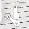 Fresh Portable Metal Universal 6 Piece Shopping Cart Disassembly Keychain Token Chip Supermarket Keychain