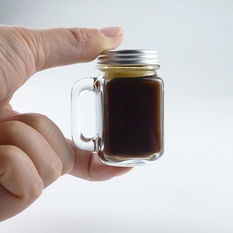 Mini Glass Sealed Bottle For Jam Honey Coffee Concentrate Milk Juice Leakproof Bottle With Lid Jar Portable Empty Jar Container