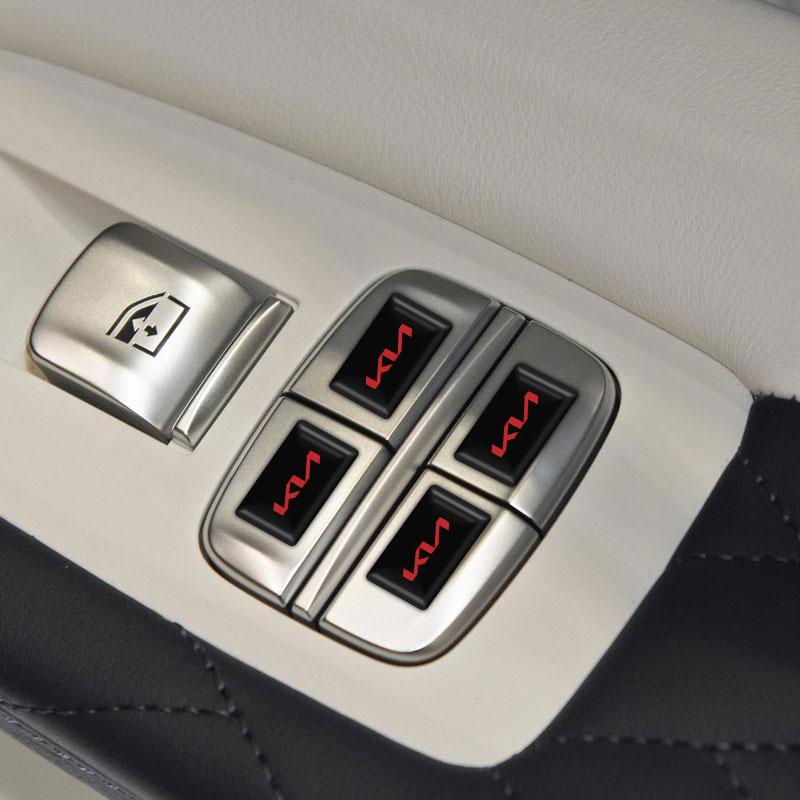 Volante Piccolo in Fibra di Carbonio Adesivi 3D Logo Auto Per Kia Ceed Sorento Sportage Niro Optima Picanto Rio Morning Forte K8