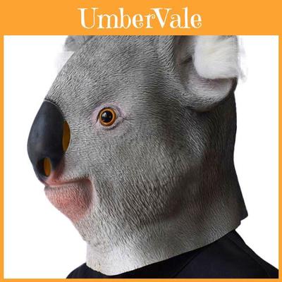 Funny Gray Koala Mask Latex Headpiece Ideal For Halloween Parties And Costumes