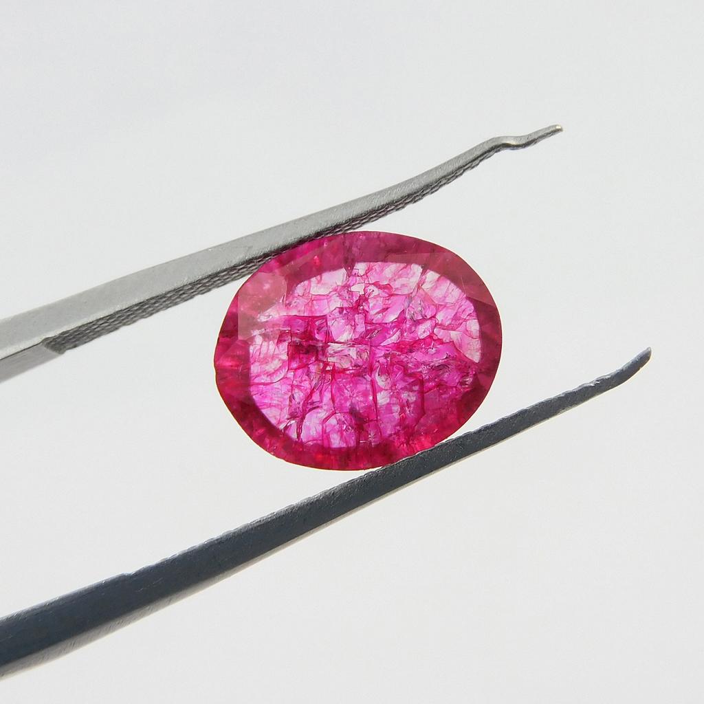2.9 Ct Natural Pink Sapphire Oval Cut CERTIFIED Loose Gemstone Free Delivery
