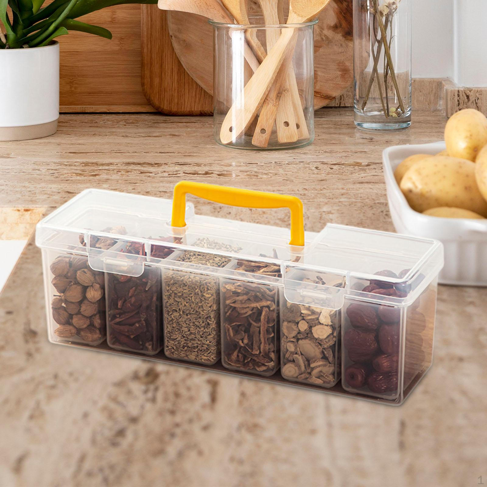 

Контейнеры для пищевых продуктов с крышками Контейнер для хранения макаронных изделий Крышка канистры с лапшой для холодильника Yellow Handle