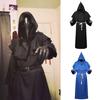 Wizard Costume Halloween Cosplay Medieval Friar Robe Priest Costume Ancient Clothing Christian Suit Cloak Halloween