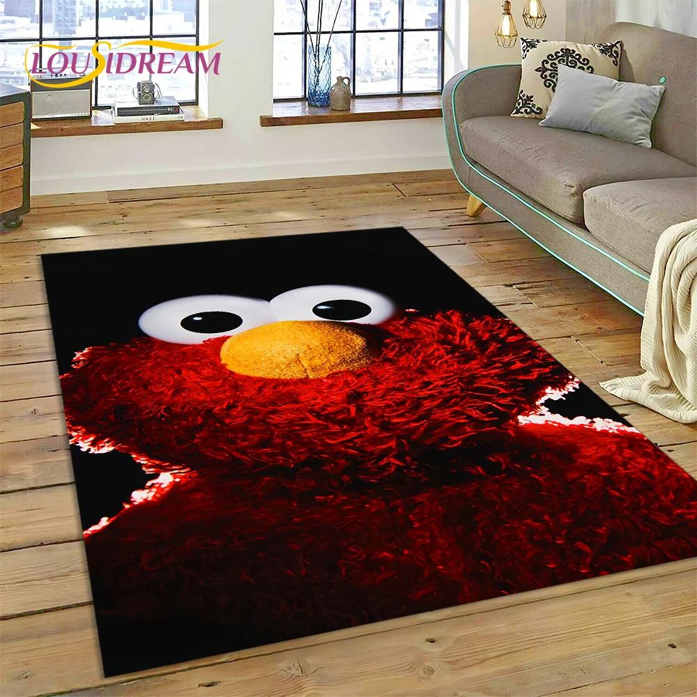 3D Cartoon S-Sesame Street Rug Carpet for Living Room Bedroom Home Decor,Floor Mat Non-slip Decoration for Sofa Doormat Kid Gift
