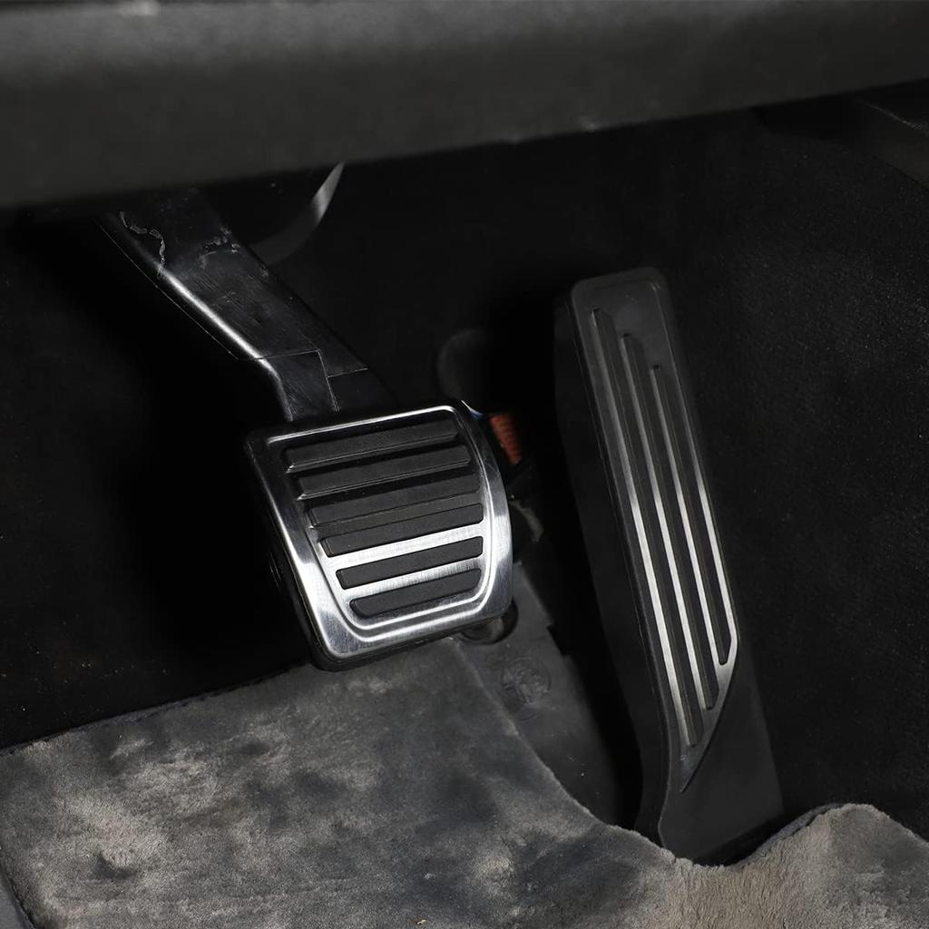 TOYCIDFG Pedals Cover Set Non-Slip Accelerator and Brake Pedals Cover Compatible with Alfa Romeo Giulia Stelvio 2017-2021 and Maserati Grecale, Car