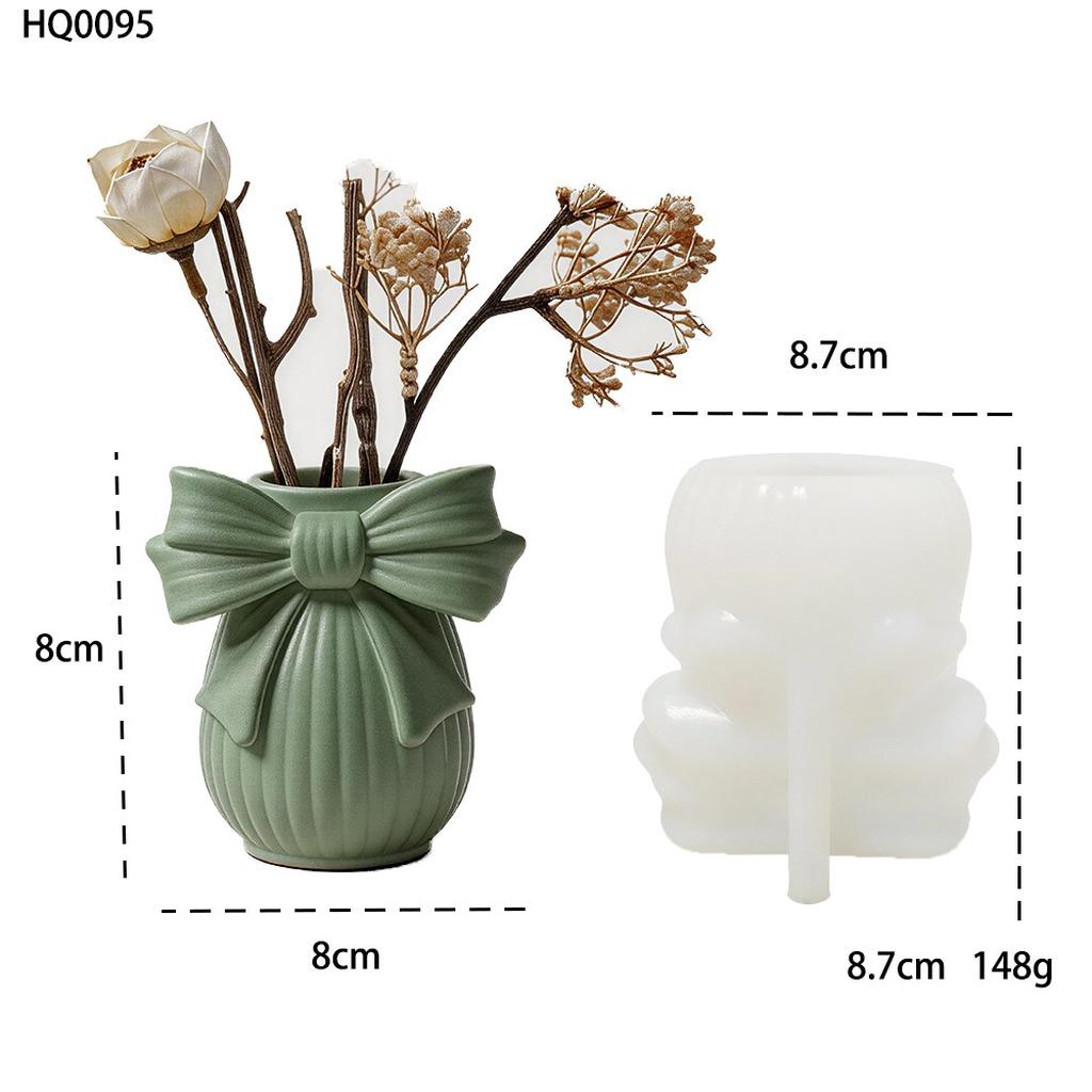 Vase Mold Reusable Handmade Craft Mold Silicone Mold Smooth For Craft Teaching Activities Diy Craft Dried Flower Arrangement