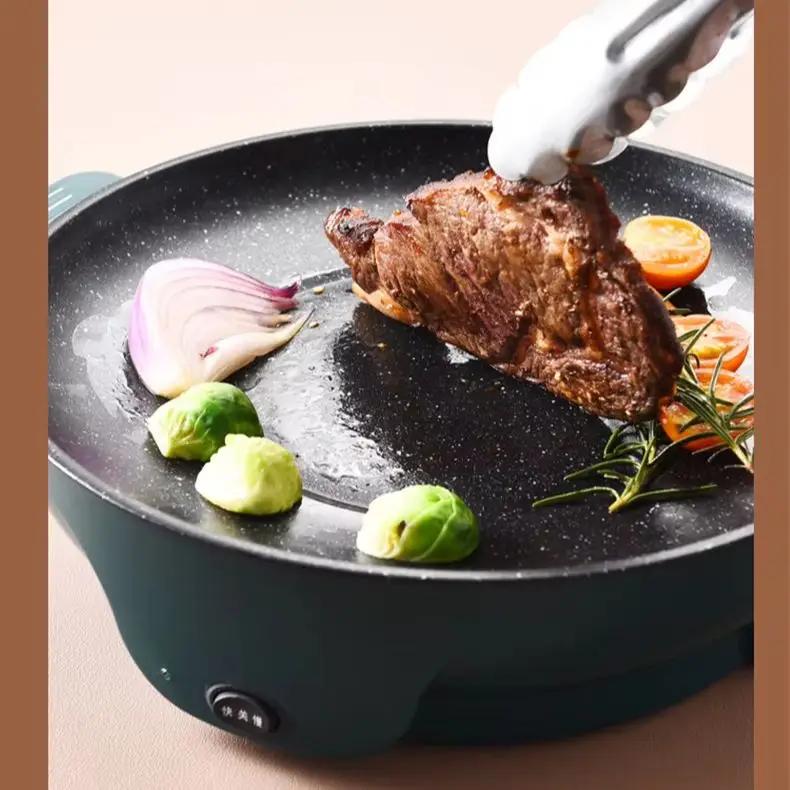 Pánev,Grilovací tácek,Elektrická pečicí deska,pekáč,Elektrický gril,grilování,Grilovaný steak,plochá pánev,nepřilnavý,Kempingový vařič