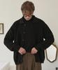 Collared Knit Cardigan Black