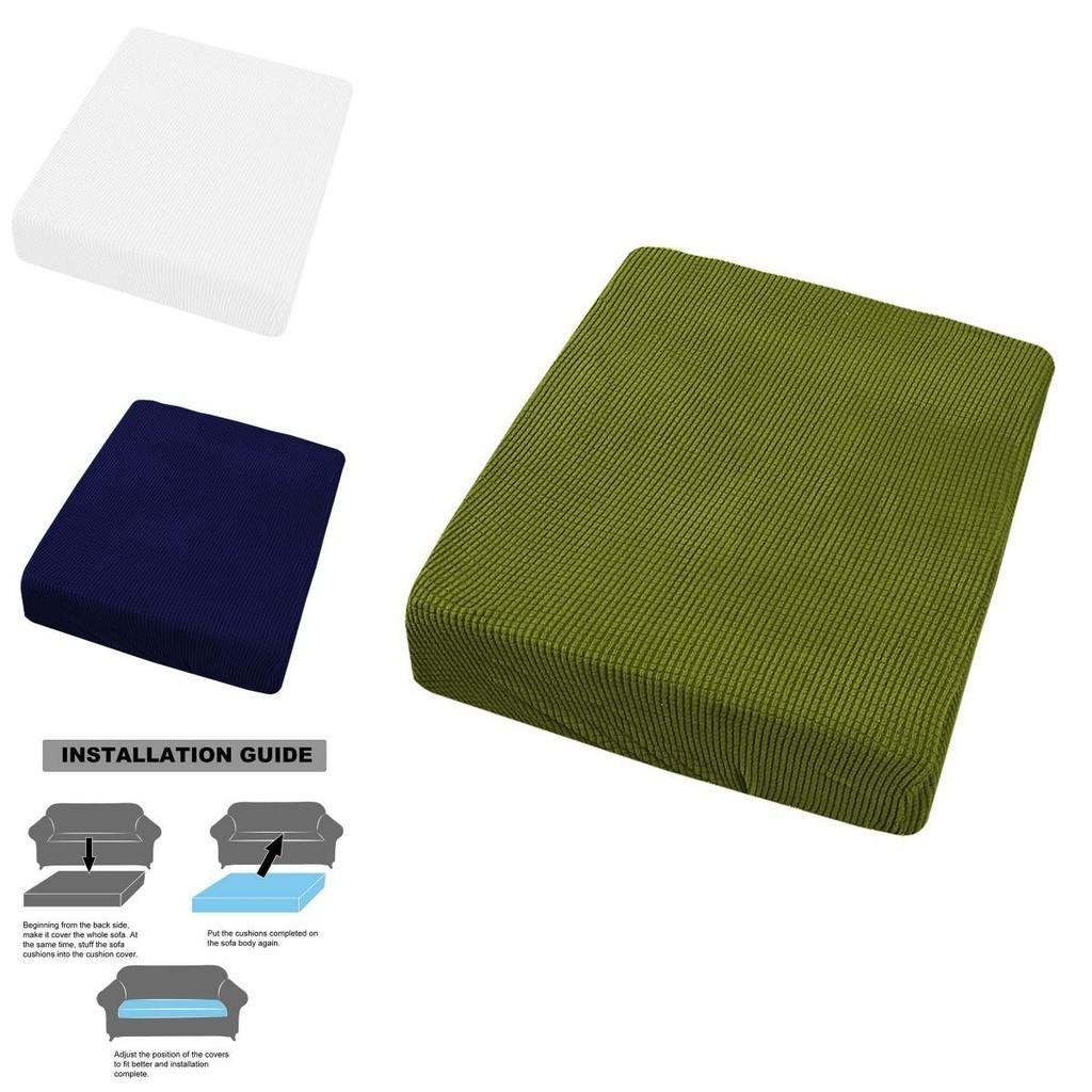 Stretchy Couch Seat Cushion Cover Excellent Fit Soft Hand-feeling Furniture Protector