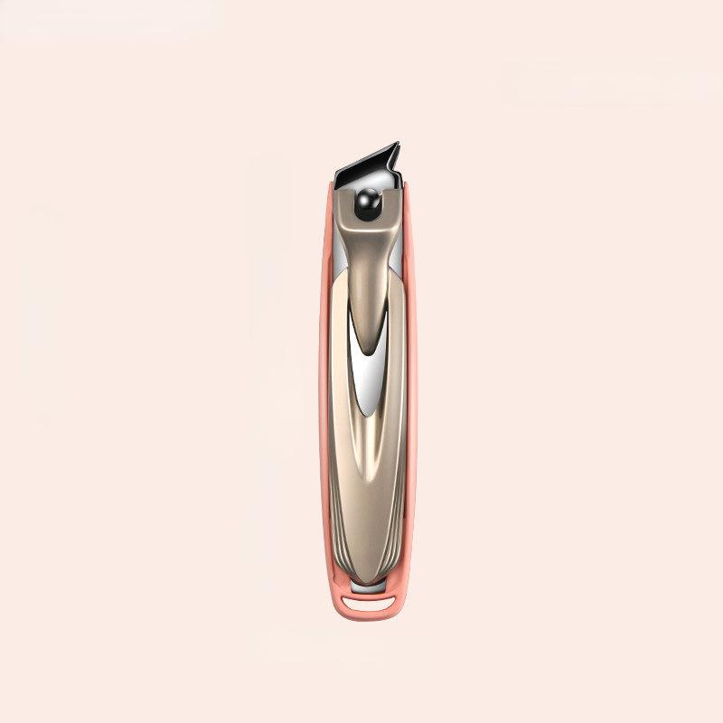 Slanted Nails Trimmer Ergonomic Stainless Steel Nail Clippers Precise Trimming Manicure Tool with Anti-splash for Colorful
