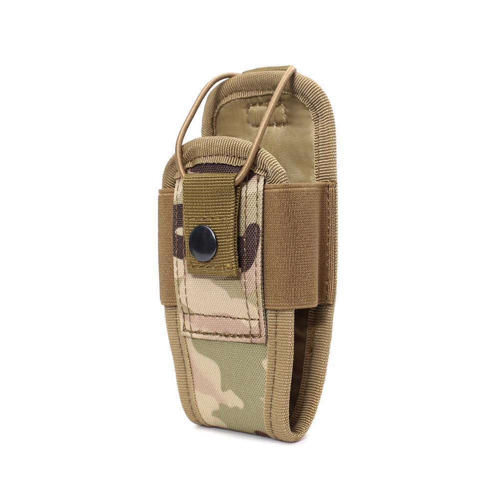 Tactical Molle Walkie Talkie Pouch, 600D Oxford Outdoor Waist Bag, Multifunctional Camping Accessory.