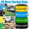 RV Water Hose Storage Bag Sewer Pipe Organizer 600D Oxford Cloth Wire Cable Storage Bag