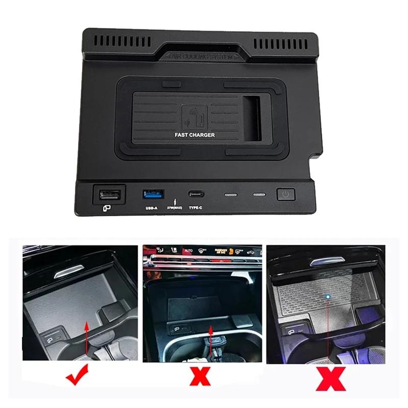 Bil QI Trådløs Lader 15W Telefonlader Lading For Mercedes-Benz A B GLB AMG CLA A35L W188 W177 W246 A180 A200 B200