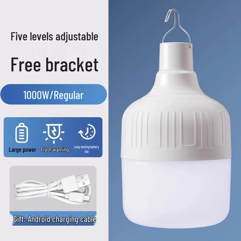 

Перезаряжаемая светодиодная аварийная лампа с USB - Сверхяркий свет для улицы/помещения для дома, ночного рынка и уличных торговцев