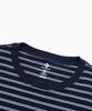 Keonbeoseu Striped Logo Loose Fit T-Shirt Obsidian Ucj690-695