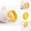 Stylish Vintage Vietnamese Brass Gold Plated Open Ring For Men With Fortune Character Design