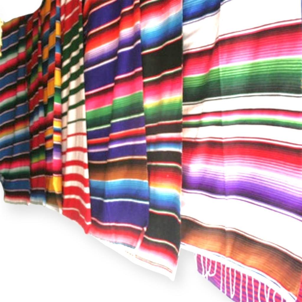Mexican Color Table Runner Sarape Mexico Ethnic Hippie Gypsy BOHO Shop Interior Rug Thin Cotton Camping Outdoor Colorful Happy Rainbow Christmas