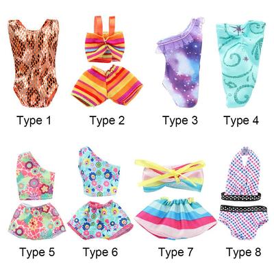 Beach Outfits Play House Miniature Bathing Bikini Toys Clothes Dollhouse Swimwear Doll Swimsuits