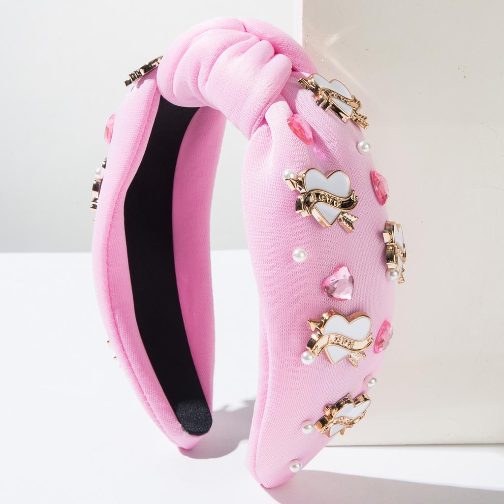 Hair Band Valentine's Day Hair Band Alloy One-through-one Accessory Sweet Headband for Women Simple and Fashionable Holiday Hair Accessory