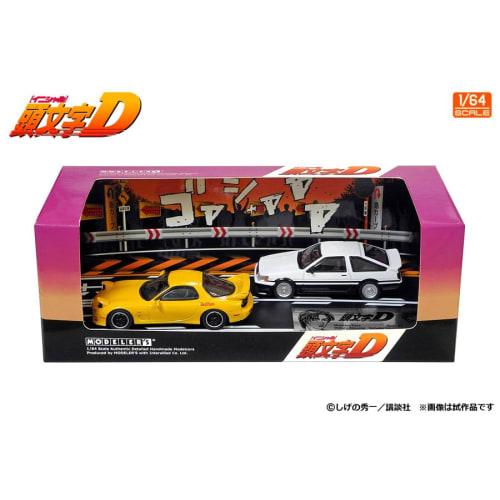 MODELER'S 1/64 Initial D Set Vol.16 Wataru Akiyama Levin Turbo (AE86) & Keisuke Takahashi RX-7 (FD3S) Completed