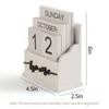 Calendario da scrivania in legno con conto alla rovescia e logo personalizzato per regalo d'ufficio