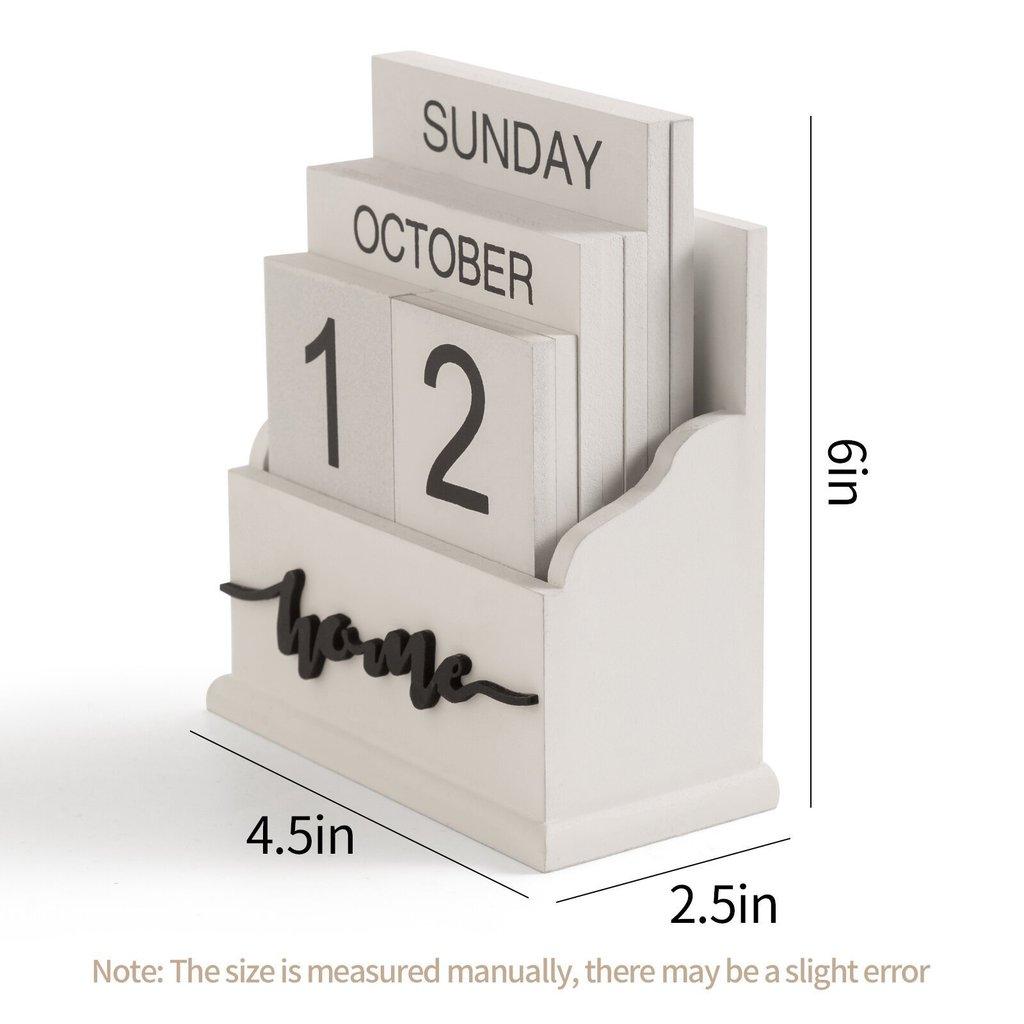 Calendario da scrivania in legno con conto alla rovescia e logo personalizzato per regalo d'ufficio
