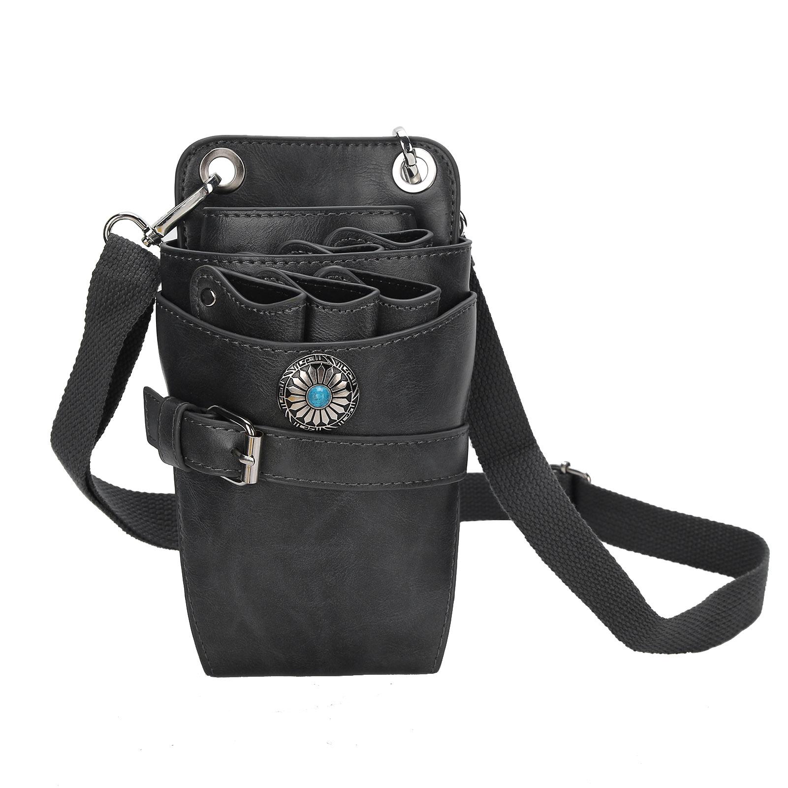 

Парикмахерские ножницы сумка профессиональная ретро мягкая парикмахерская сумка для инструментов сумка парикмахерские чехлы черный