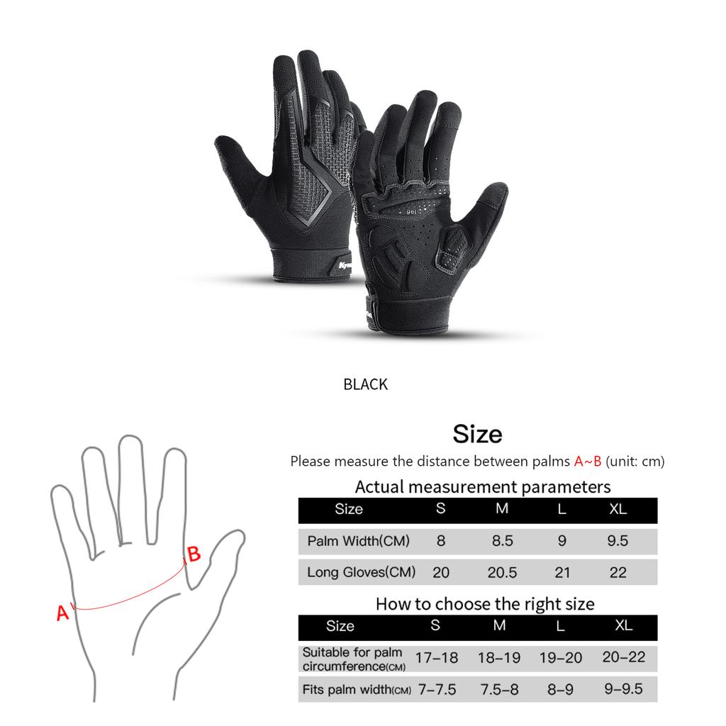 Long Finger Non-Slip Shock-Absorbing Cycling Gloves Spring And Summer Men'S Breathable Sunscreen Touch Screen Riding Gloves