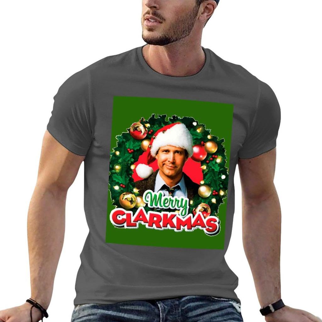 National Lampoons Christmas Vacation Clark Griswold TShirt All Match Basic Short Sleeve Top