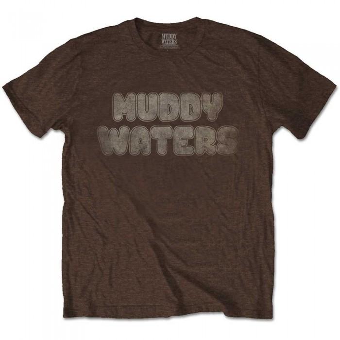 T-shirt in cotone vintage con fango elettrico unisex per adulti di Muddy Waters XL marrone