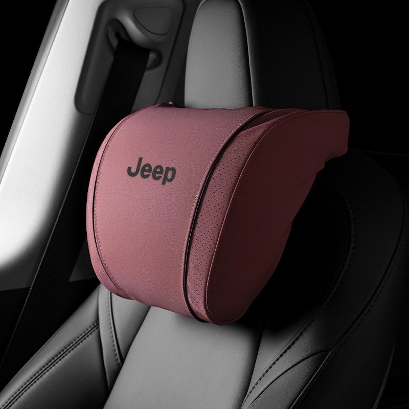 Headrests Waist Cushion Neck Pillow for Jeep Free Light Hero Compass for Wrangler Grand Cherokee Car Travel Comfort Accessories AMZ1