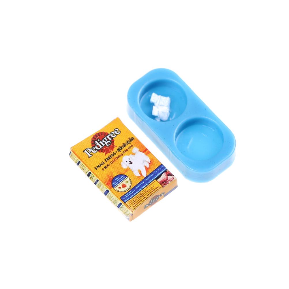 1/12 scale Doll House Miniature Kitchen Garden Pet Dog Food on Bowl RSZ8 1/12 scale Doll House Miniature Kitchen Garden Pet Dog Food on Bowl RSZ8