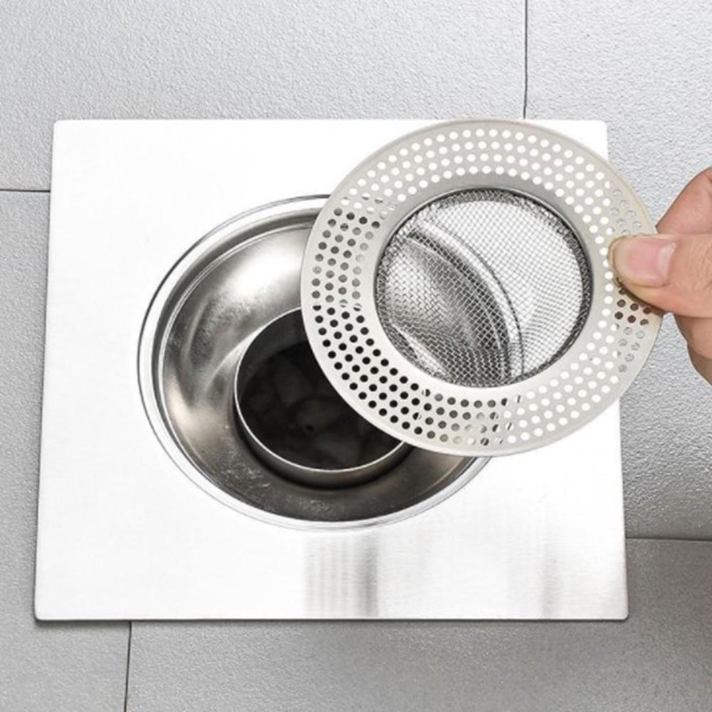 Sink Stainless Steel Shower Hair Catcher Drain Filter For Kitchen Bathroom