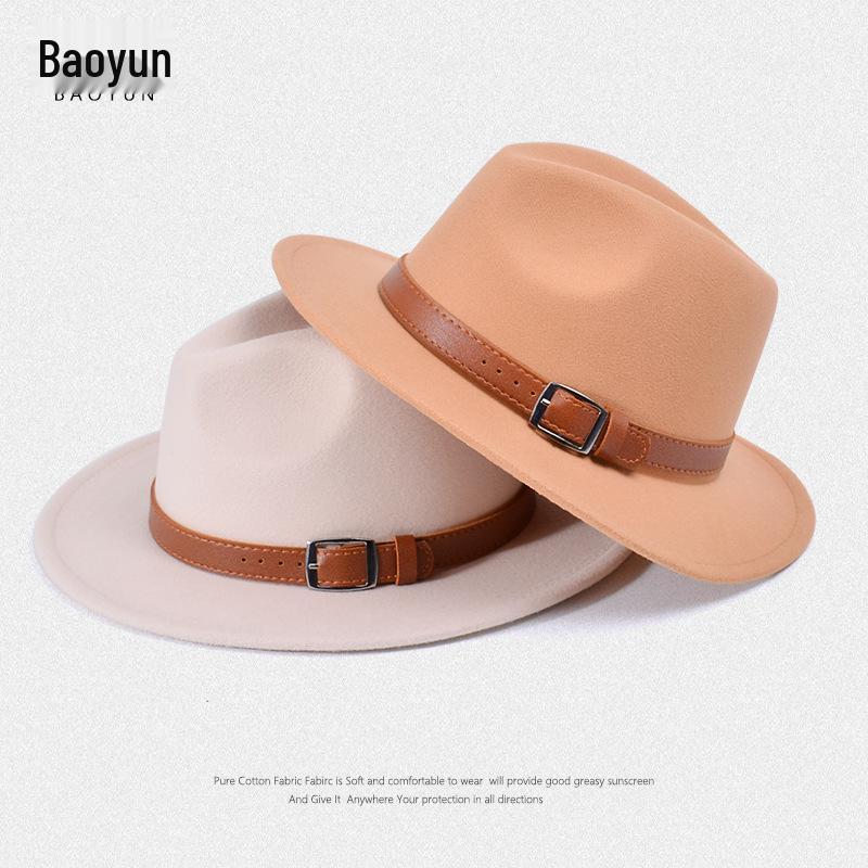 Men's Retro Wide-Brimmed Sun Hat - British Spring/Summer Jazz Style