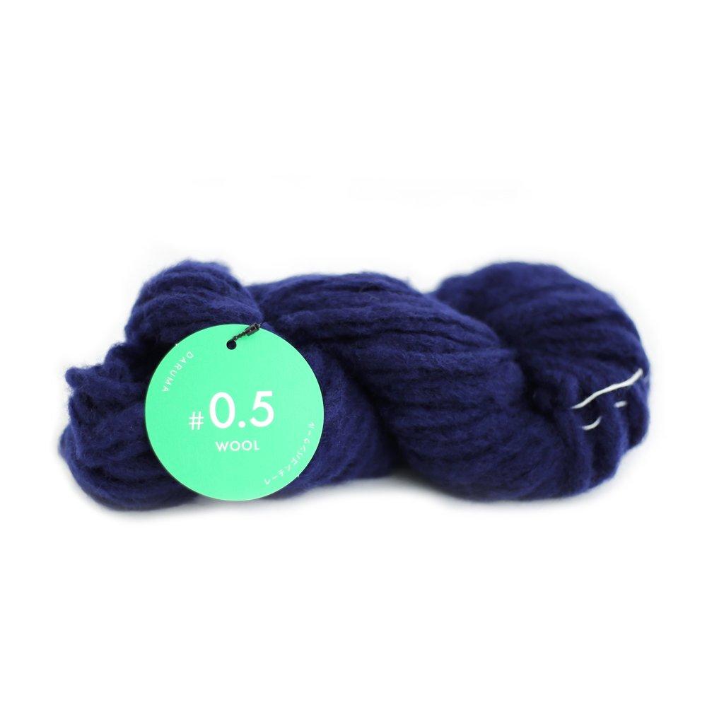 Yokota DARUMA WOOL Yarn Extra Thick Navy 80g 42m Set of 3 Balls #0.5 col.4 Approx. 01-6590