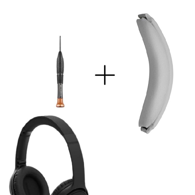 Quick Replacement Headband Pad For QC35/35II Over Ear Headphones Soft Protein Leather Cushion Screwdriver Included