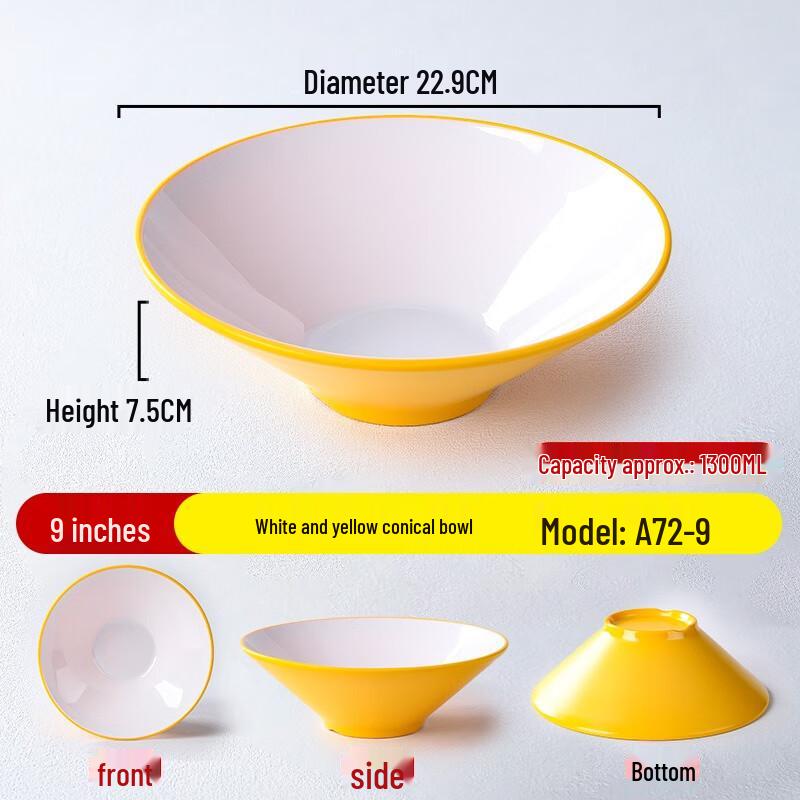 Nordic Melamine Noodle & Soup Bowl