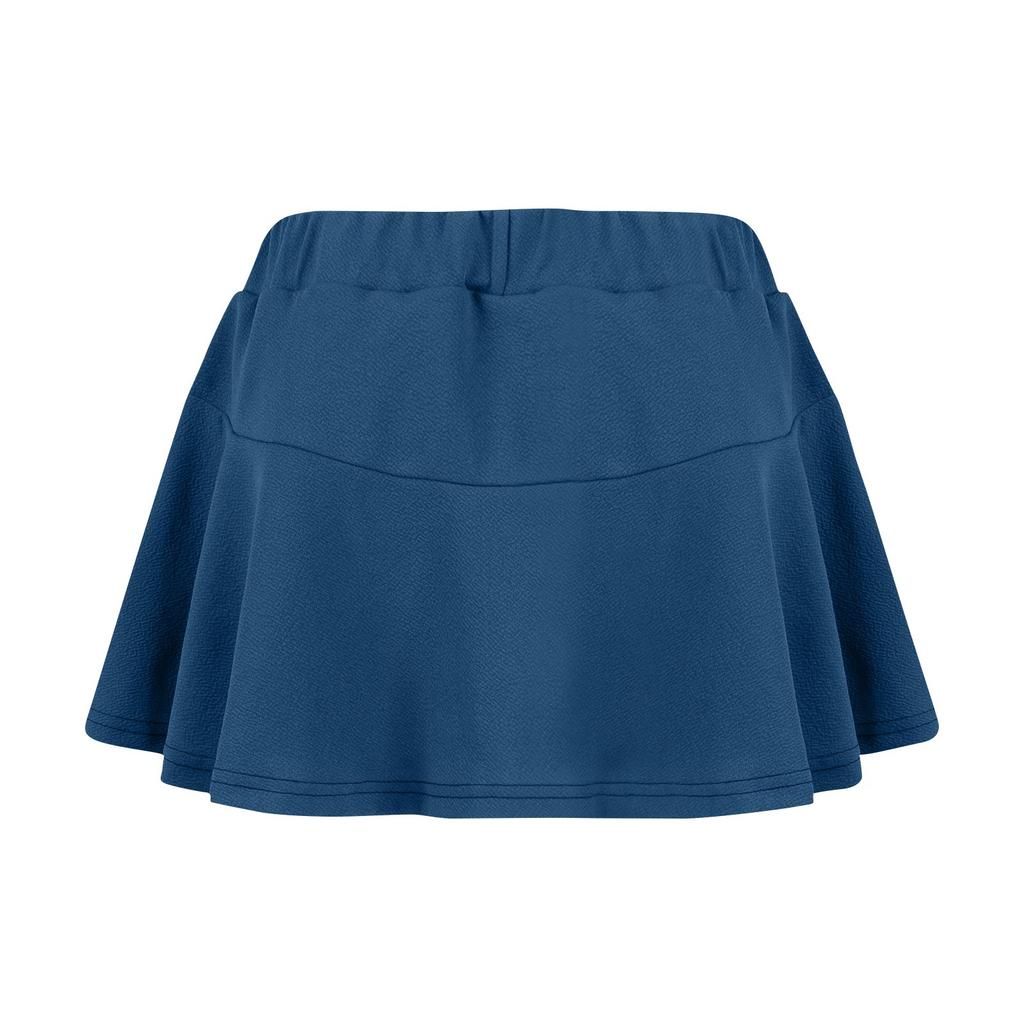 Women's Fashion Color Elastic Waist Yoga Skirt Pants Sports Short Skirt High Waist Shorts