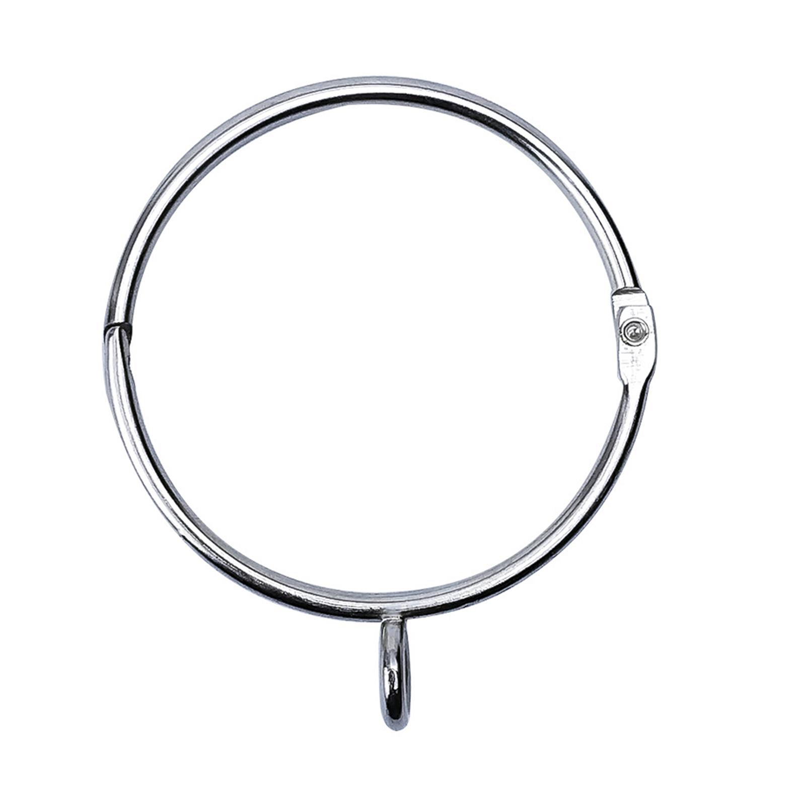 

50 штук 50 штук Металлические кольца для штор для оконных карнизов, дверных штор и подвешивания для душа 3.8cm