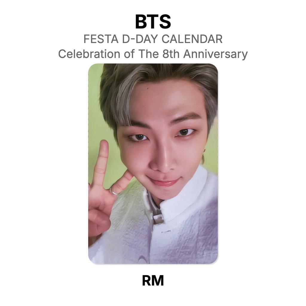 BTS CALENDARIO DEL D-DAY DELLA FESTA : Celebrazione dell'8° Anniversario Fotocarta Ufficiale