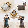 Mini Jesus Figurines Small Jesus Statues Cartoon for Christmas Thanksgiving Day