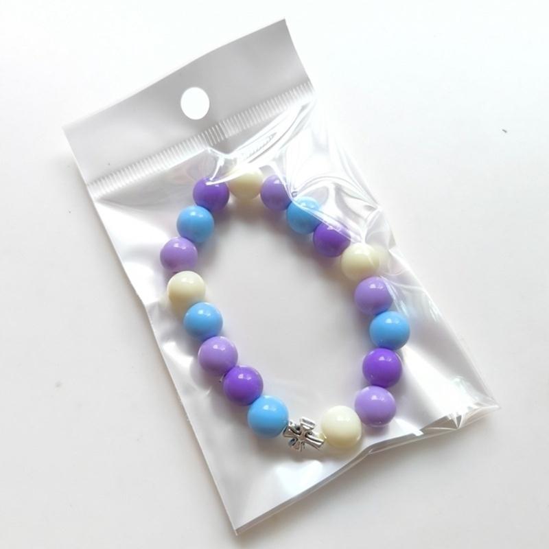 Unisex Handchain Meditation Bead Bracelet Smooth Round Beads Wristband Adjustable Size Bangles Accessory for Men Women