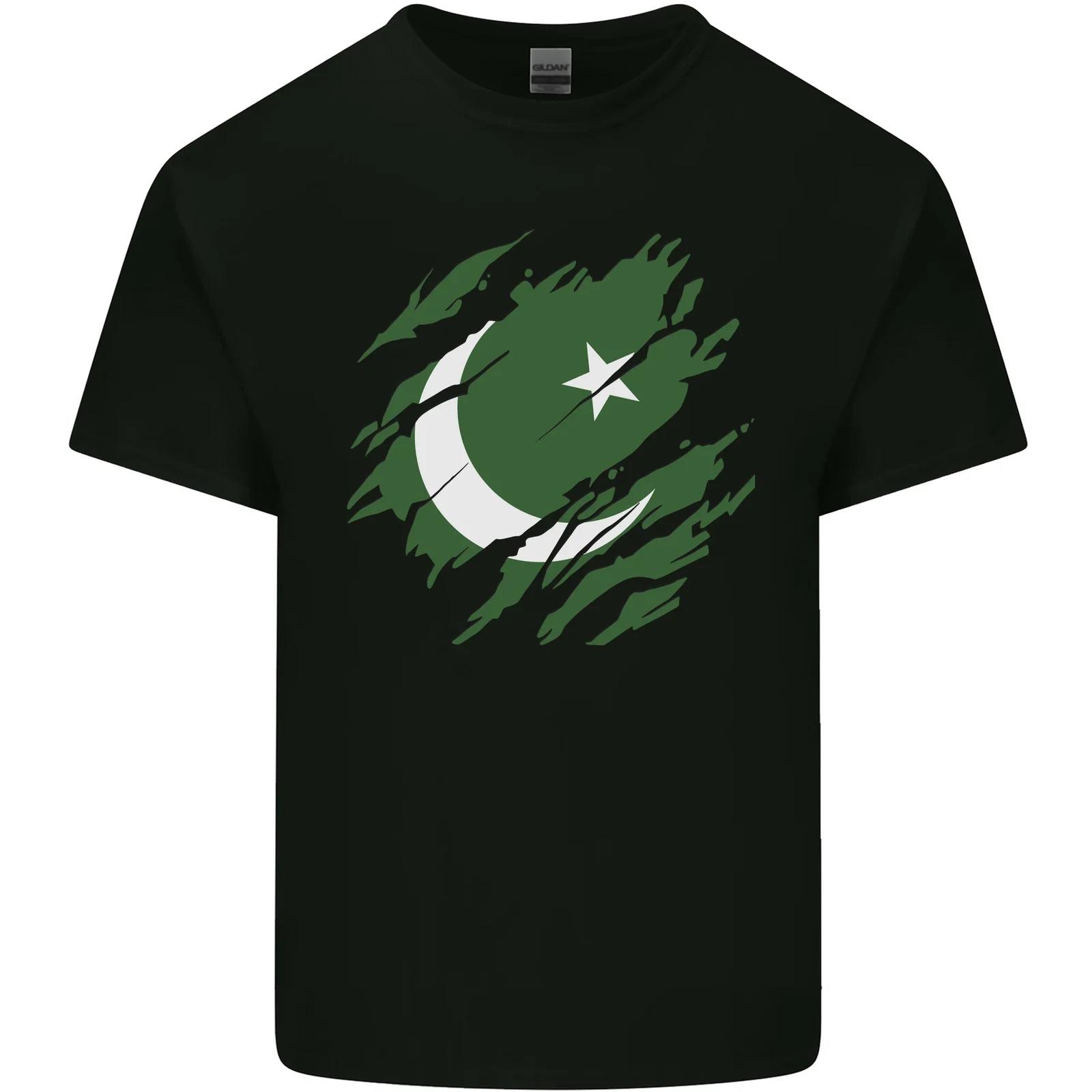 Torn Pakistan Flag Pakistani Day Football T-Shirt Childrens M