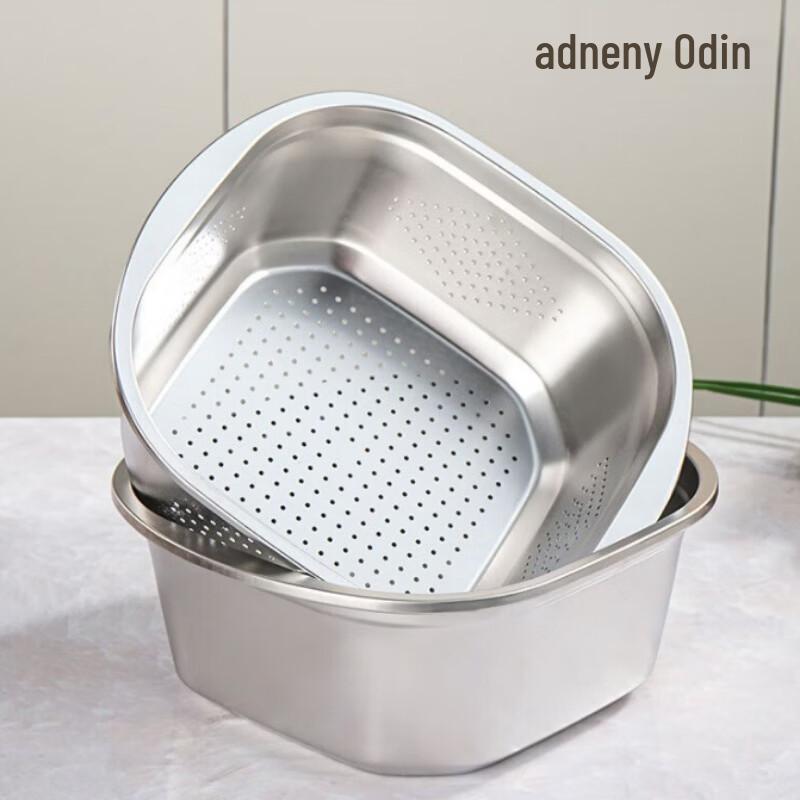 Adneny Odin Stainless Steel Square Basin Set AS-211