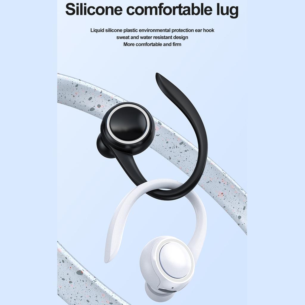 Auricolari business wireless T10 Auricolari impermeabili con gancio singolo BT5.2 Cuffie stereo sportive con cancellazione del rumore Batteria da 50 mAh