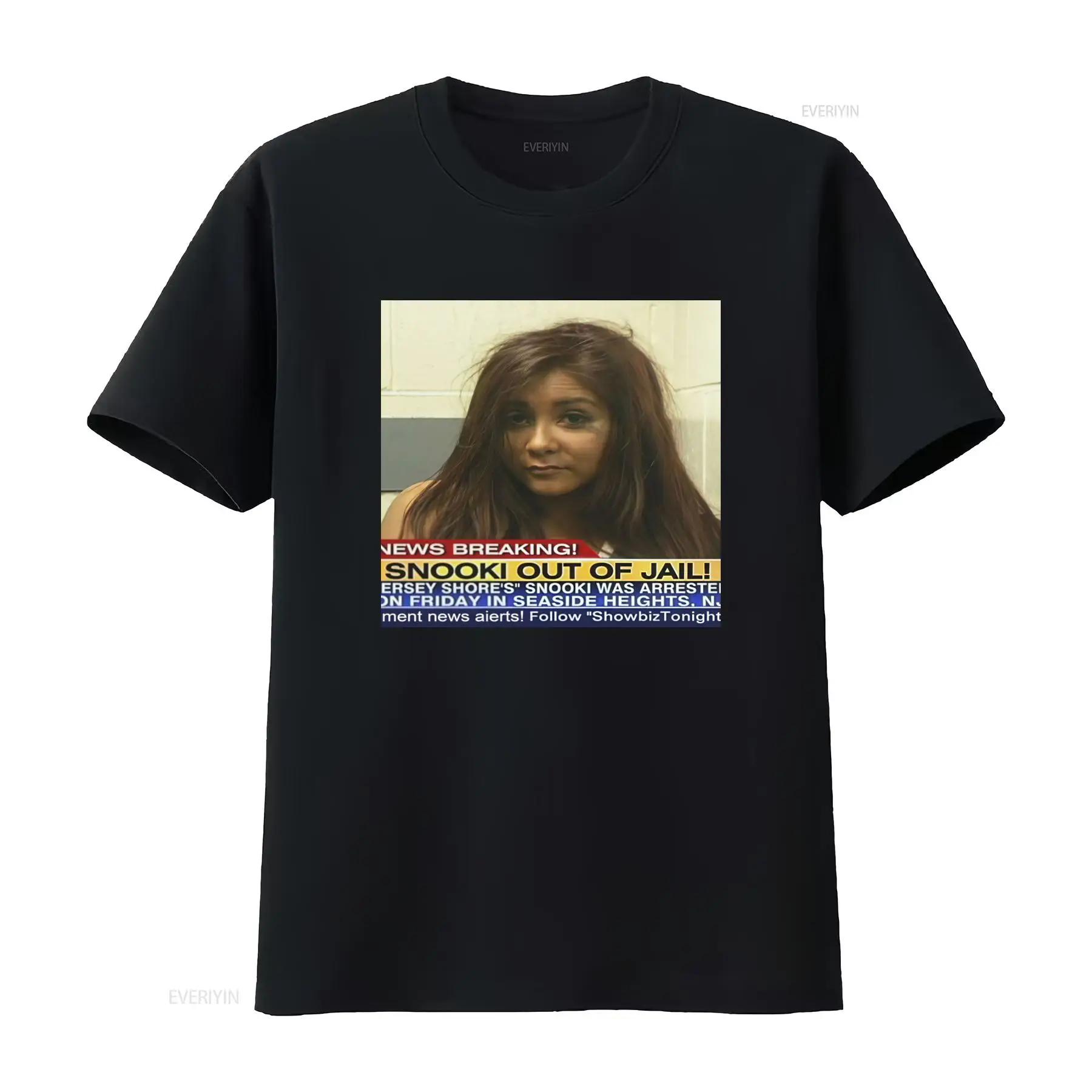 

Snooki Jersey Shore Mugshot T Shirt Y2K 2000s Inspired Snookis Iconic Wheres The Beach vintage Washed Soft Casual Breathable ... S разноцветный